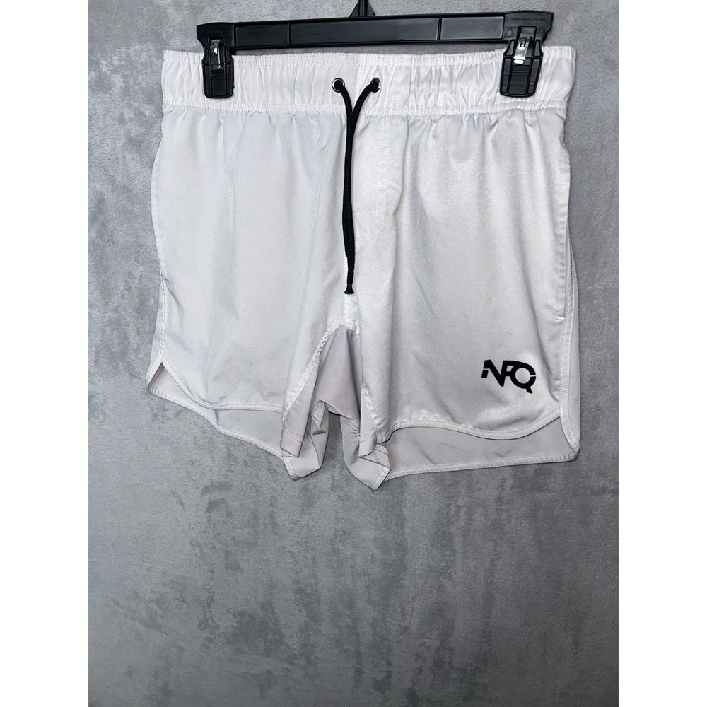 NFQ Shorts Mens Small Gray  UnLined Athletic Running Gym Quick Dry Drawstring